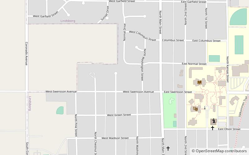 Johnson House location map