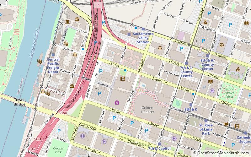 Westfield Downtown Plaza location map