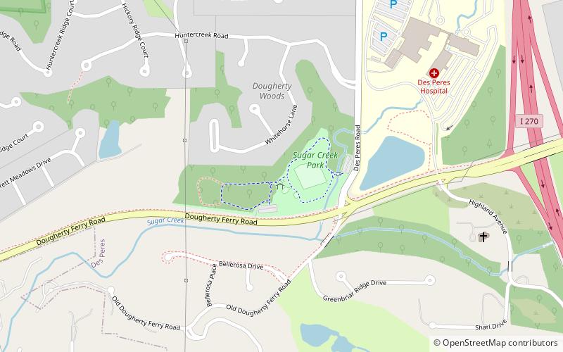 sugar creek park st louis location map