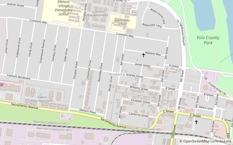 broderick sacramento location map