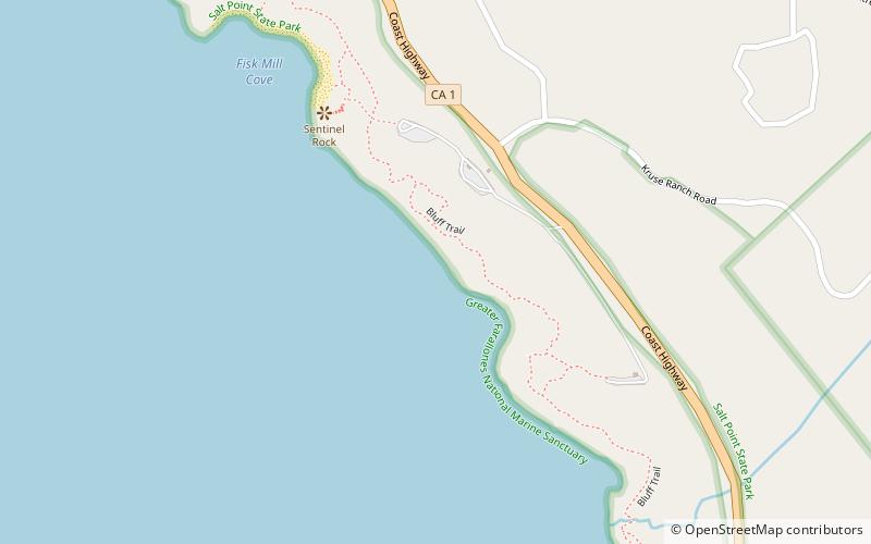 Salt Point State Marine Conservation Area location map