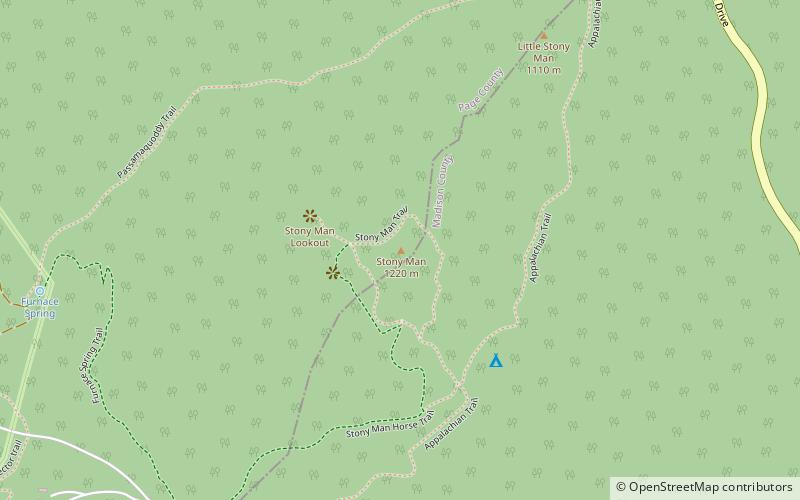 Stony Man Mountain location map
