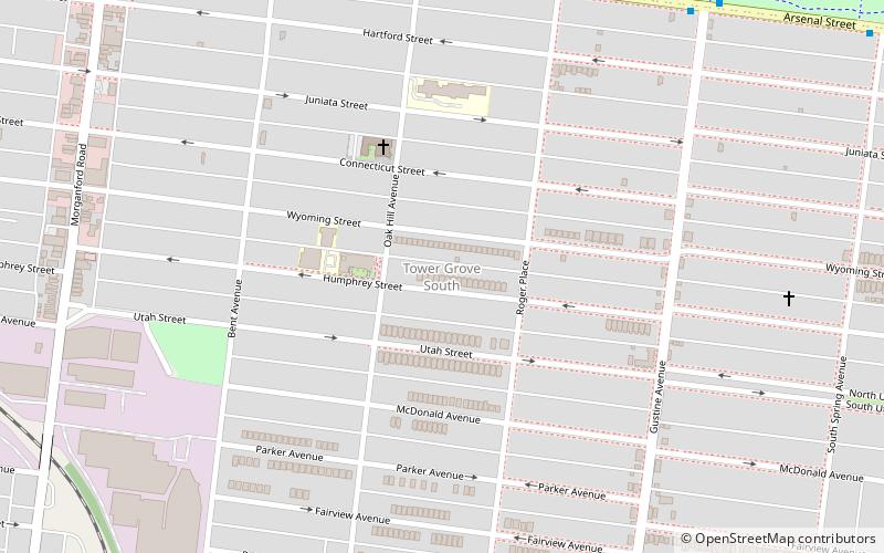 Tower Grove South location map