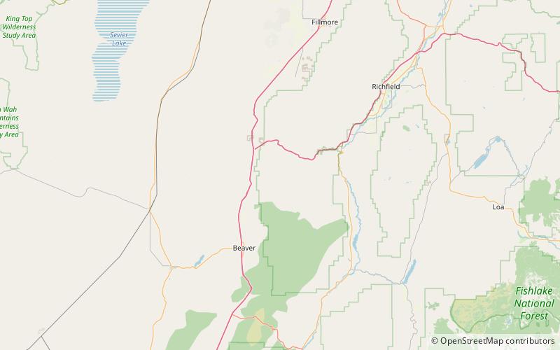Campo volcánico de Marysvale location map