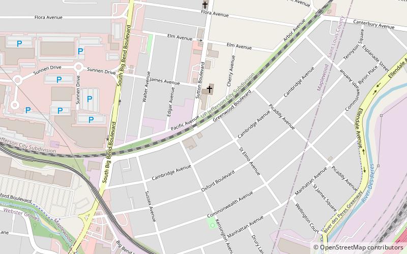 greenwood historic district saint louis location map