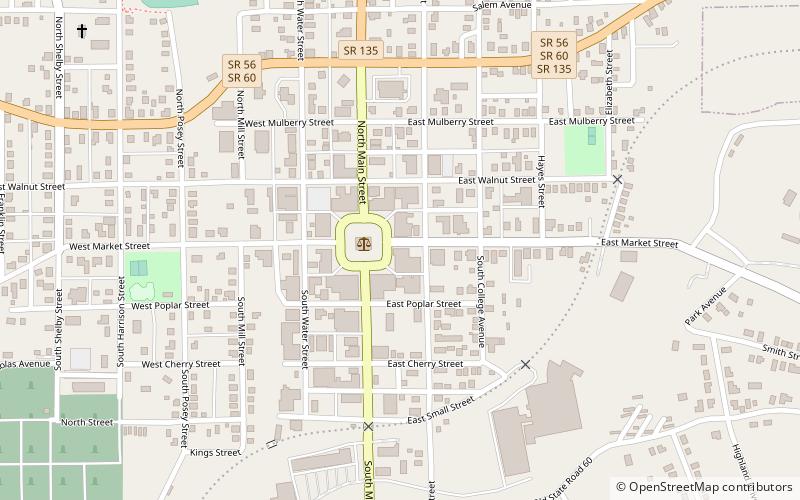 Salem Downtown Historic District location map