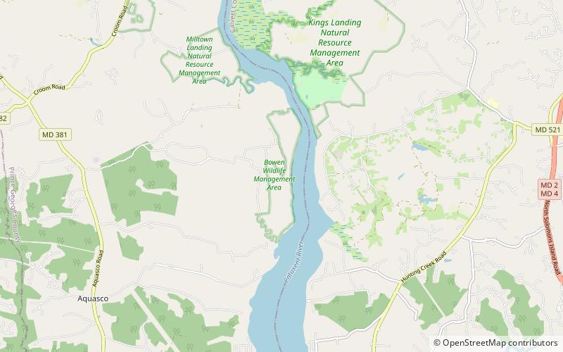 Bowen Wildlife Management Area location map