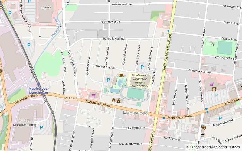 Maplewood Public Library location map