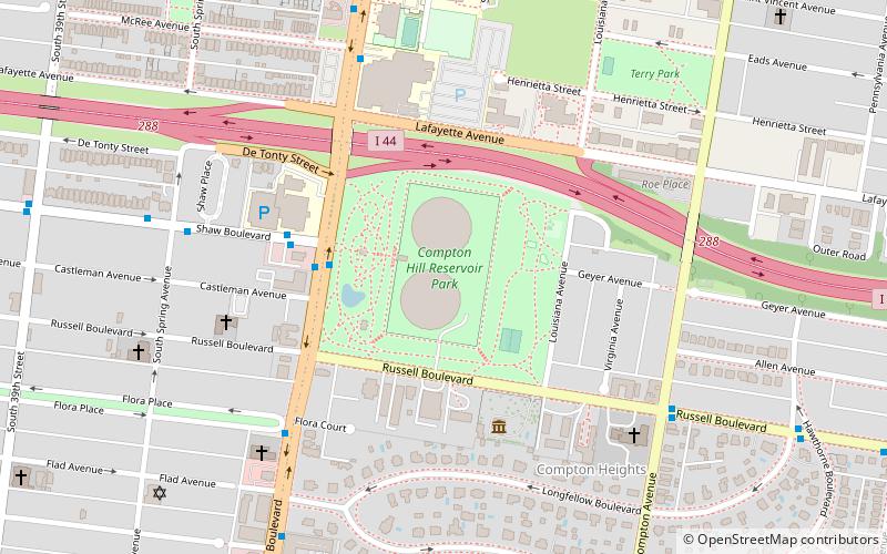 Compton Hill Reservoir Park location map