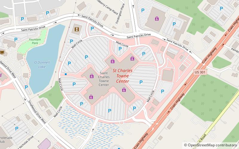 St. Charles Towne Center location map