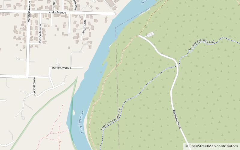 American River Parkway location map