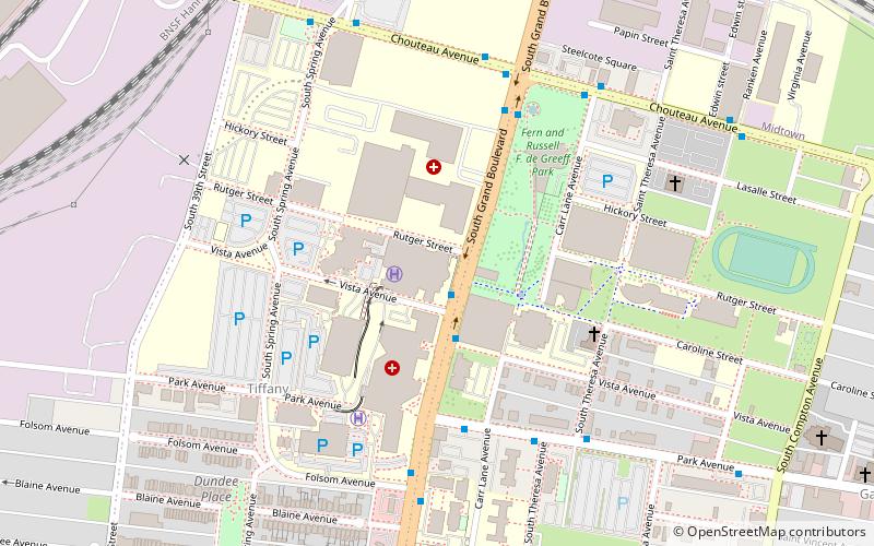 Firmin Desloge Hospital location map