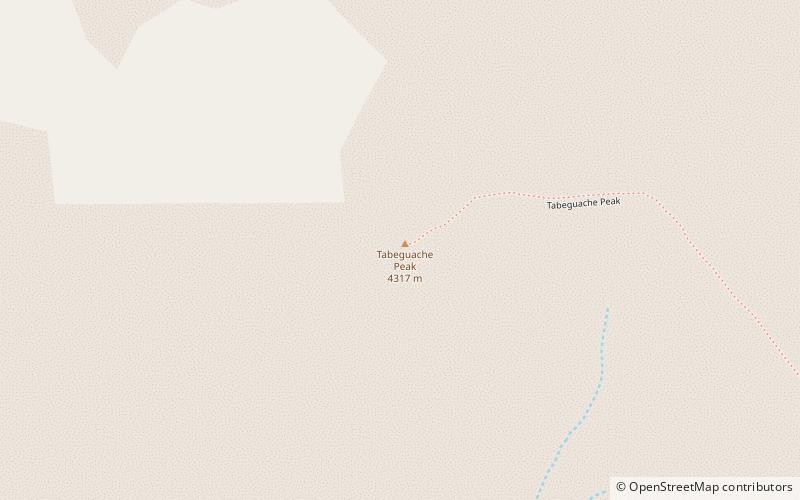 Tabeguache Peak location map