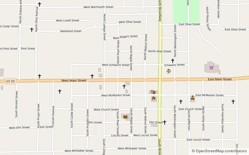 Salem location map