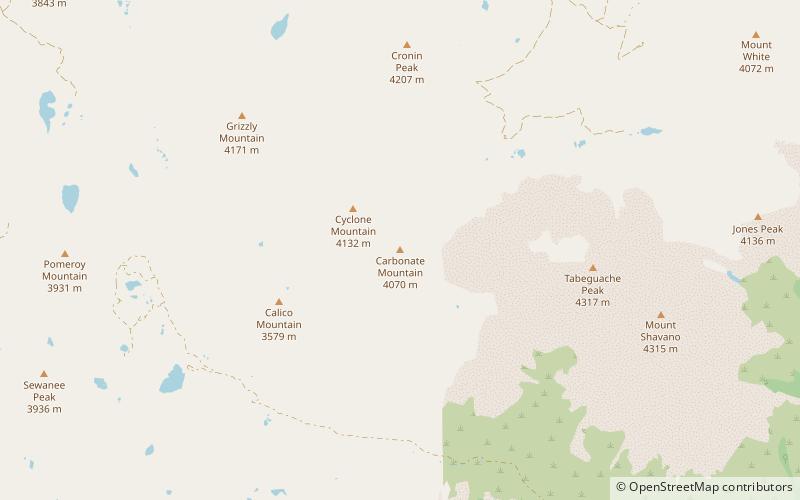 Carbonate Mountain location map