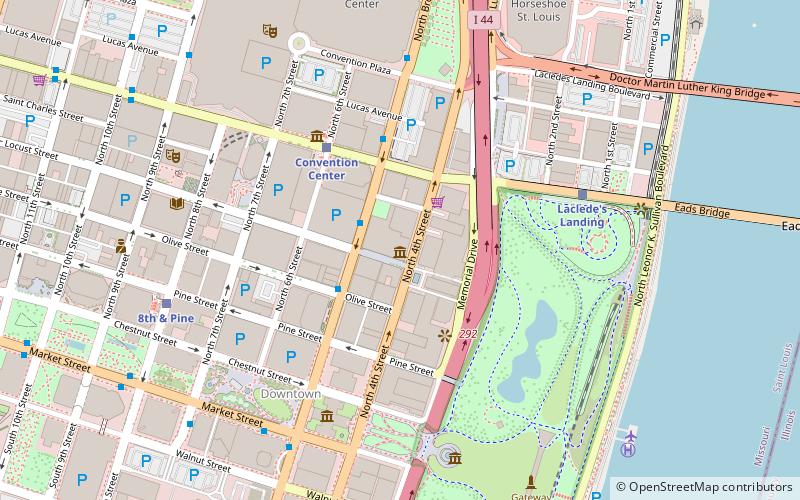 Federal Reserve Bank of St. Louis location map