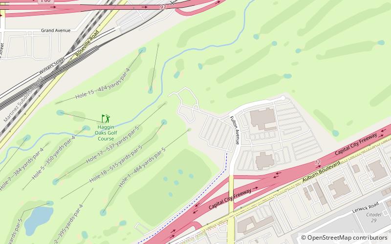 Haggin Oaks Golf Complex location map