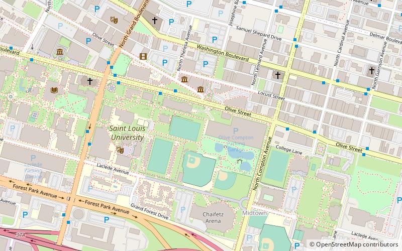 Midtown St. Louis location map