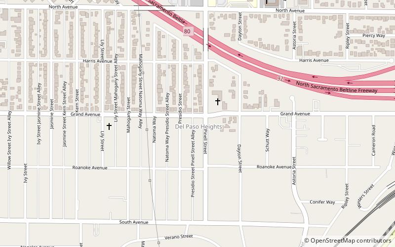 Del Paso Heights location map