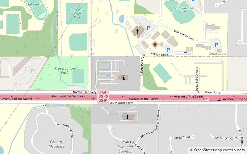 St. Louis Missouri Temple location map