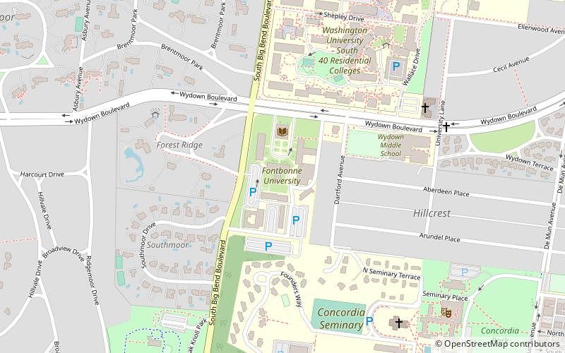 Fontbonne University location map