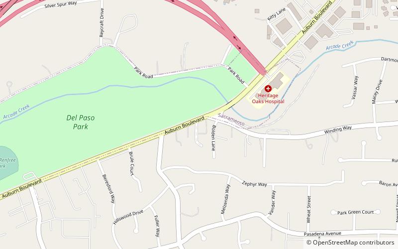 Auburn Boulevard location map