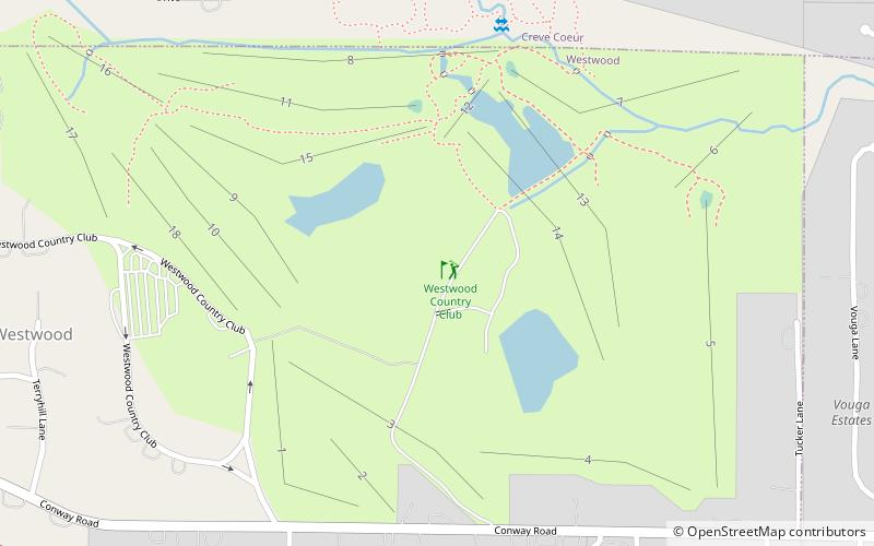 Westwood Country Club location map