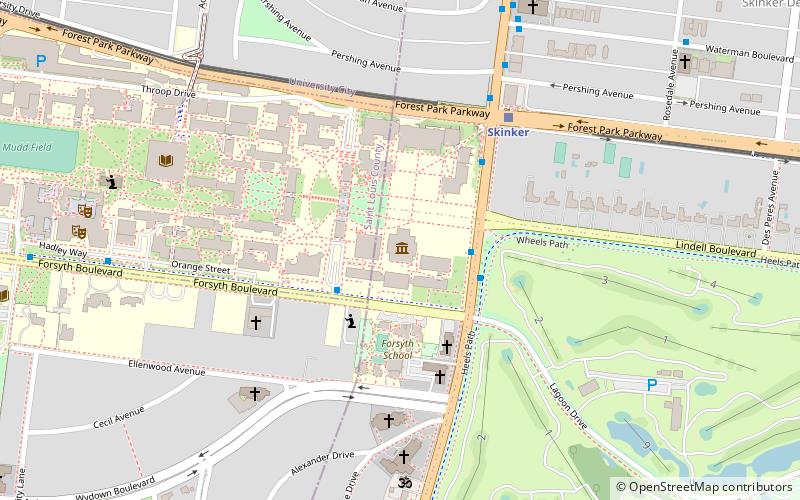 Mildred Lane Kemper Art Museum location map