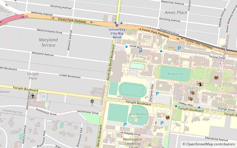 Francis Gymnasium location map