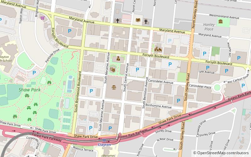 St. Louis County Jail location map