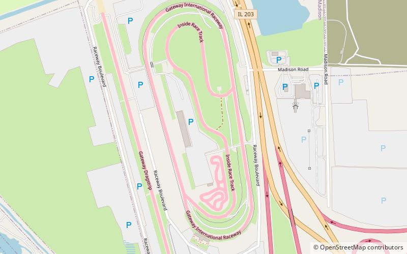 World Wide Technology Raceway at Gateway location map