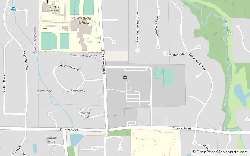 Congregation B'nai Amoona location map