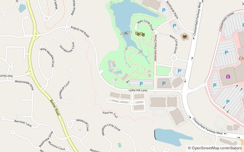 central park chesterfield location map