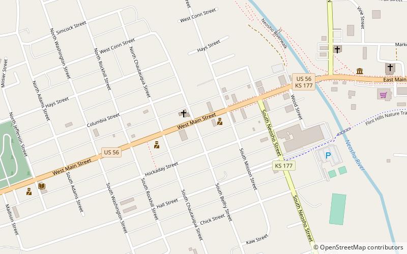First Baptist Church of Council Grove location map