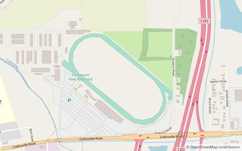 Fairmount Park Racetrack location map