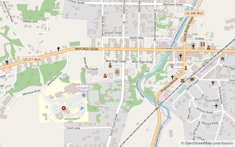 Page County Courthouse location map