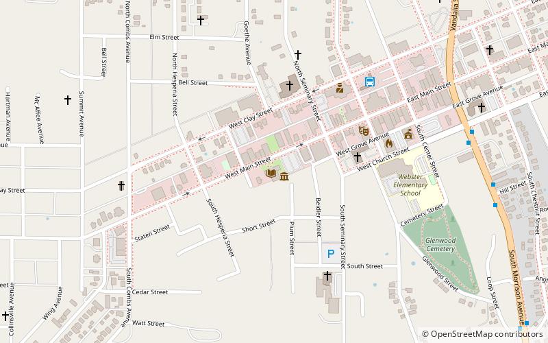 Collinsville Memorial Library Center location map