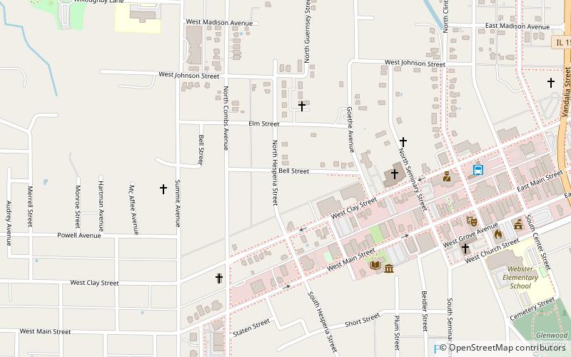 Daniel Dove Collins House location map