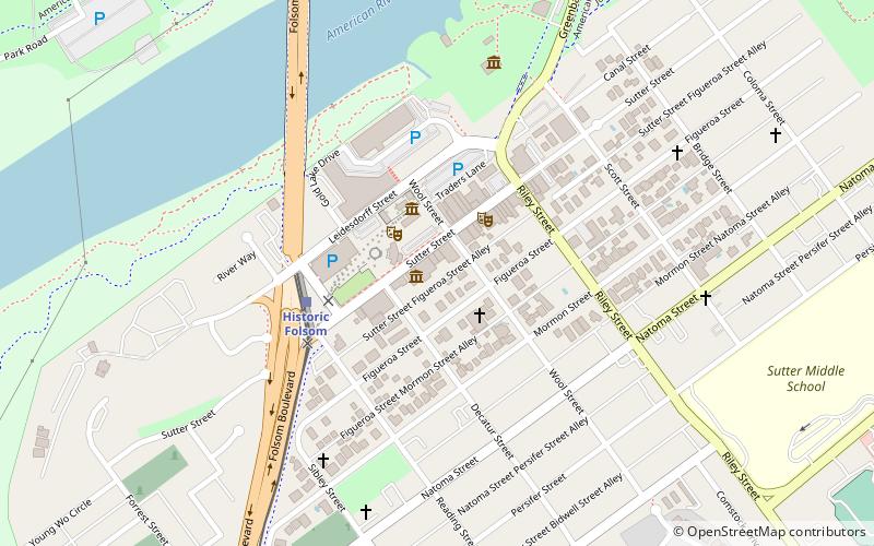 Folsom History Museum location map