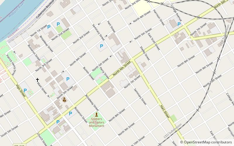 Vincennes Fortnightly Club location map