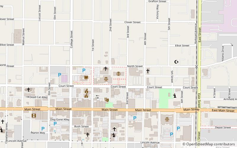 Yolo County Courthouse location map