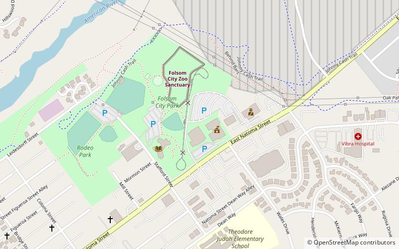 Folsom City Zoo Sanctuary location map