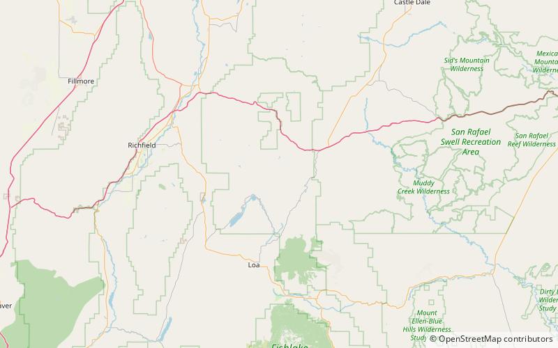 hilgard mountain fishlake national forest location map