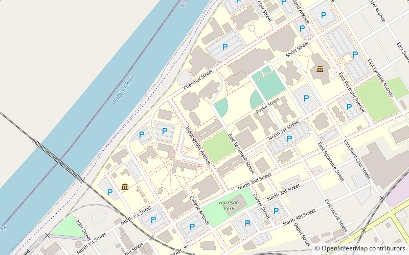 Indiana Territorial Capitol location map