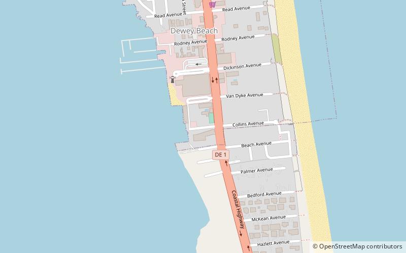 Rehoboth Bay Marina of Dewey Beach location map