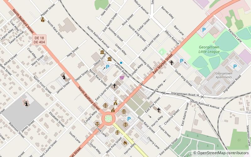 Sussex County Courthouse and the Circle location map