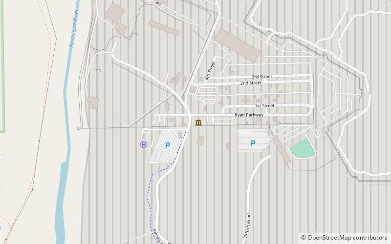 Folsom Prison Museum location map