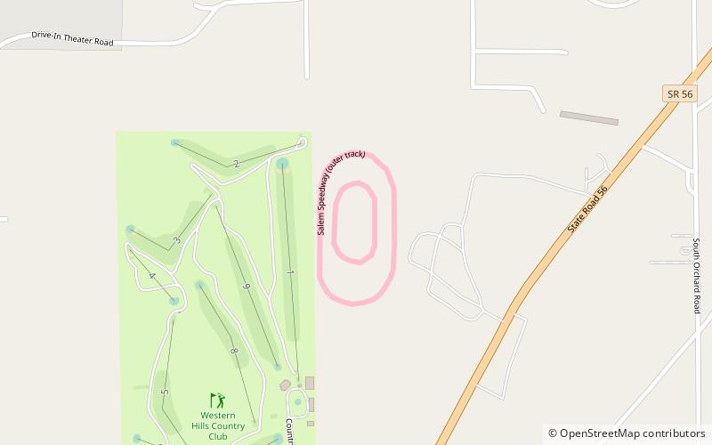 Salem Speedway location map