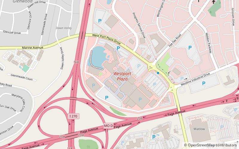 Westport Plaza location map
