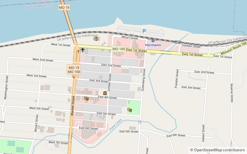 Hermann Historic District location map